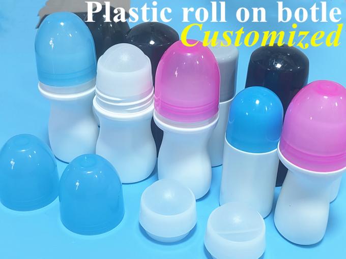 50ml HDPE Plastic Roll on Deodorant Bottle Roller Fragrant Body Bottle Plastic Roll on Antiperspirant Bottle