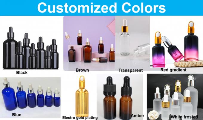 Wholesale Cheap 10ml 20ml 30ml 50ml Blue Glass Dropper Bottles for Serum Essential Oil Cosmetic Package