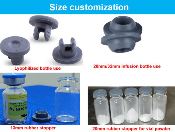 Wholesale Cheap Freeze Dried Glass Vial Glass Infusion Bottle Use Bromobutyl Butyl Chlorobutyl Rubber Seal and Rubber Stopper