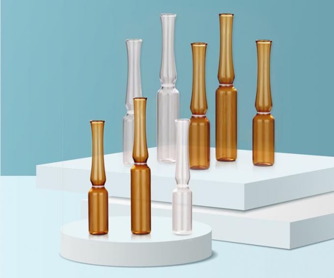 2022 Hot Sale Cheap Transparent Amber Injection Empty Glass Ampoules 1ml 2ml 3ml 5ml 10ml 20ml Medical Glass Ampule