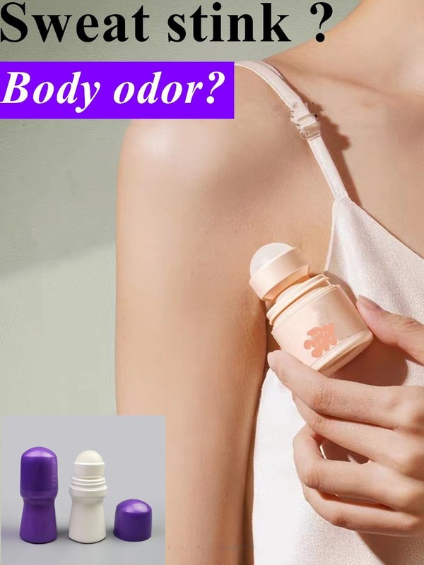 50 ml HDPE πλαστικό ρόλο σε αποσμητικό μπουκάλι κυλίνδρος γυναίκες αρωματικό μπουκάλι σώματος παιδιά παιδιά αντιδιαπνευστικό κυλίνδρο μπουκάλι