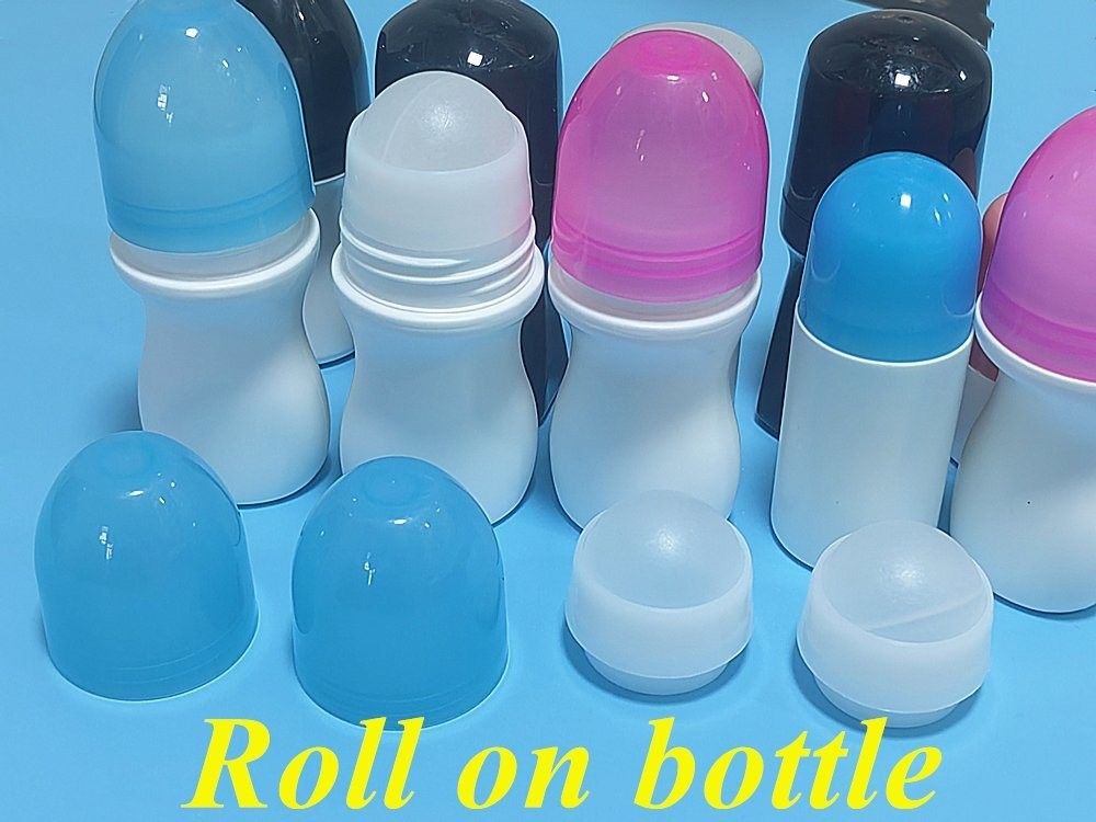 50 ml HDPE κενό στρογγυλό πλαστικό ρόλο σε μπουκάλι αποσμητικού ρόλο σε μπουκάλι αρωματικού σώματος πλαστικό ρόλο σε μπουκάλι αντιδιασπρητικού