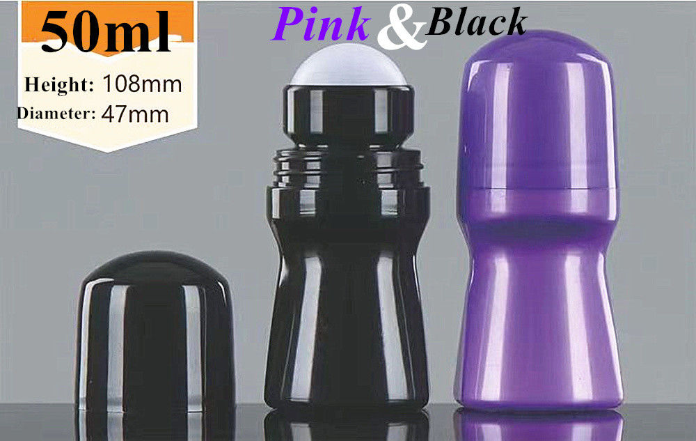 50 ml HDPE κενό στρογγυλό πλαστικό ρόλο σε μπουκάλι αποσμητικού ρόλο σε μπουκάλι αρωματικού σώματος πλαστικό ρόλο σε μπουκάλι αντιδιασπρητικού