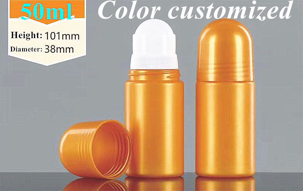 30 ml 50 ml 60 ml Λευκό PE πλαστικό μπουκάλι αποσμητικού Άδειο επαναγεμιζόμενο ρολό στα μπουκάλια για αρώματα Ρολάρι ιδρώτα στο μπουκάλι