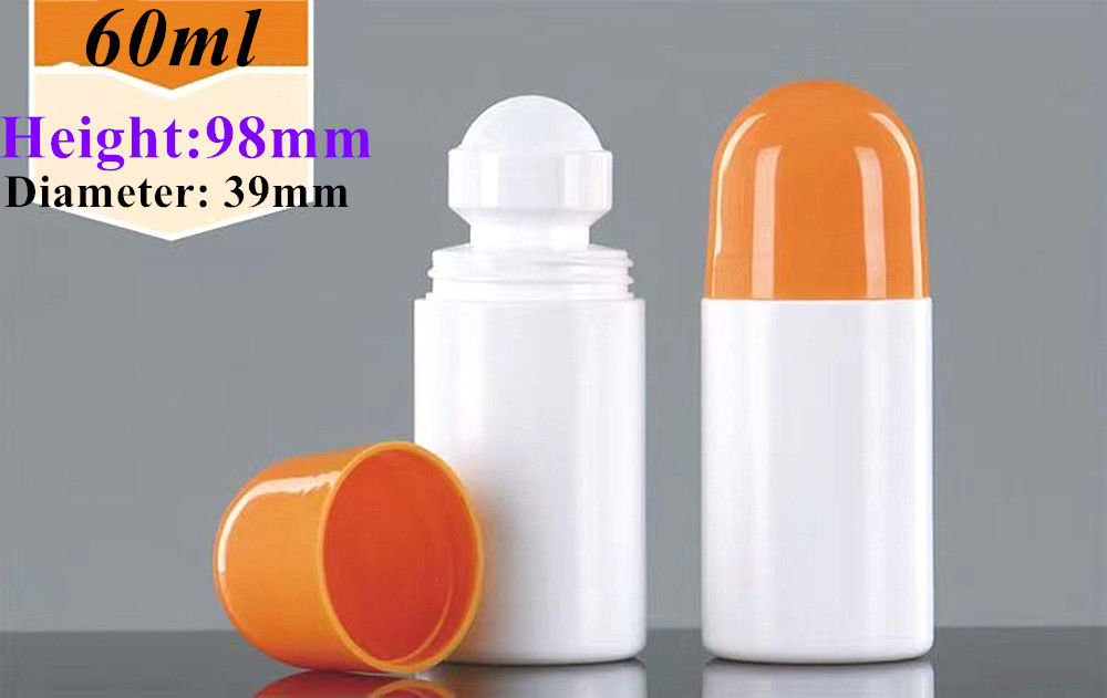 30 ml 50 ml HDPE πλαστικό κενό αποσμητικό αιθέρια έλαια κυλίνδριο σε πλαστικό μπουκάλι μυρωδιά σώματος Αρώματα πλαστικό κυλίνδριο σε μπουκάλι