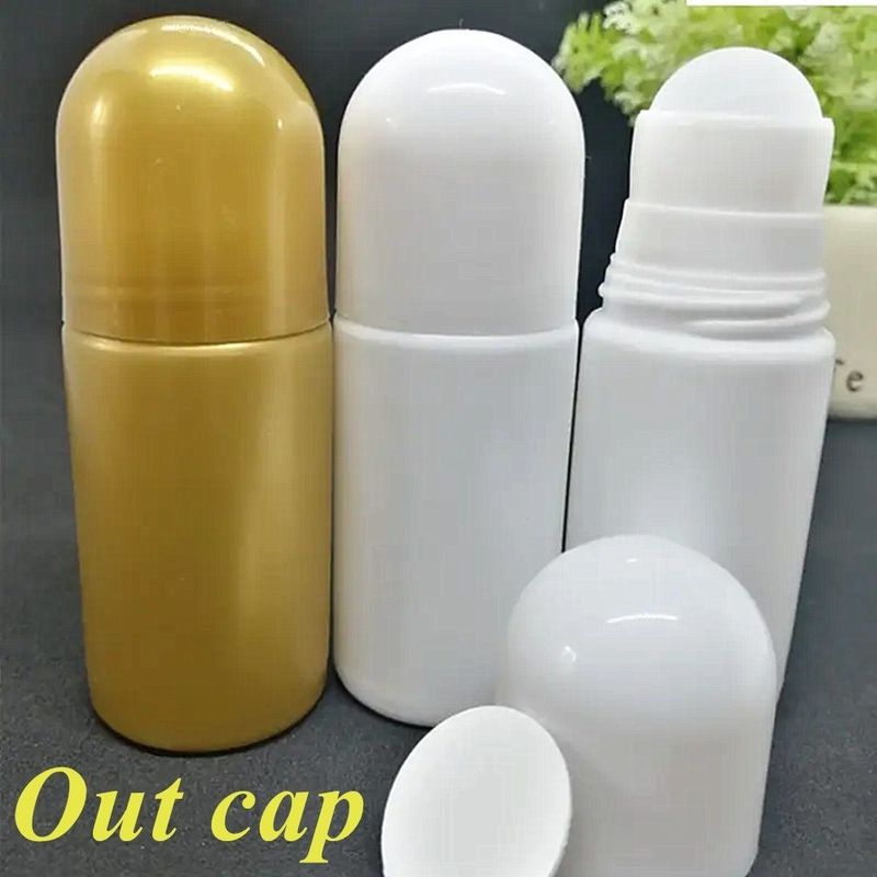 30 ml 50 ml HDPE πλαστικό κενό αποσμητικό αιθέρια έλαια κυλίνδριο σε πλαστικό μπουκάλι μυρωδιά σώματος Αρώματα πλαστικό κυλίνδριο σε μπουκάλι