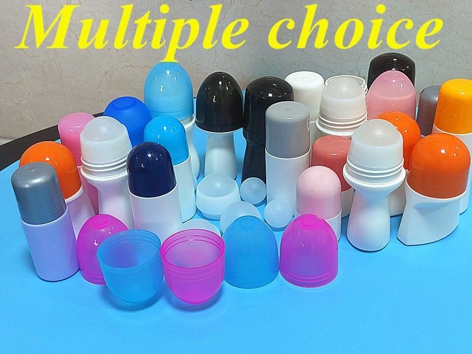 30 ml 50 ml 60 ml λευκό πλαστικό κυλίνδριο μπουκάλι HDPE κυλίνδριο μπουκάλι αποσμητικού κενό επαναγεμιστό φορητό ταξιδιωτικό κυλίνδριο σε μπουκάλι