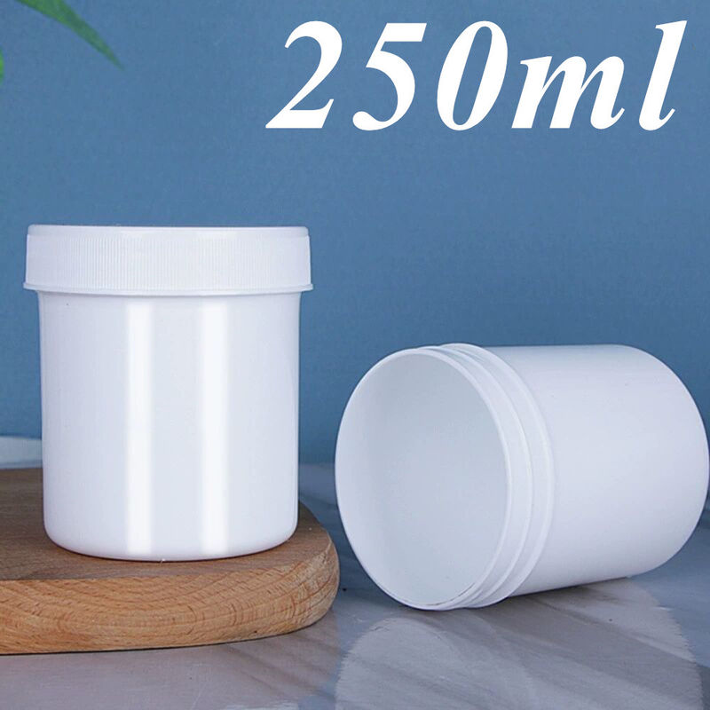 Προσαρμογή 150ml 250ml 500ml 950ml 1000ml Λευκό Μαύρο άδειο Μπλε Διαφανές PP Κρέμα κατσαρόλας με καπάκι