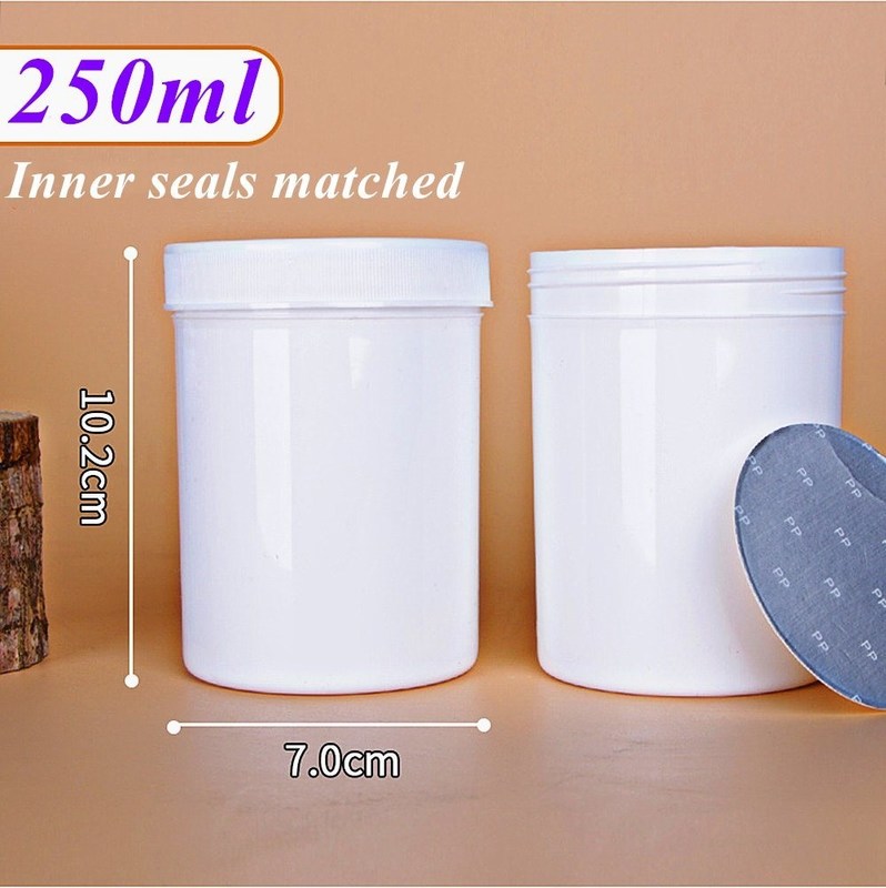 Καλλυντικές συσκευασίες τροφίμων 250 ml 500 ml λευκό μαύρο μπλε PP πλαστικό βάζο καλλυντικής κρέμας καλλυντική κρέμα πλαστικό δοχείο