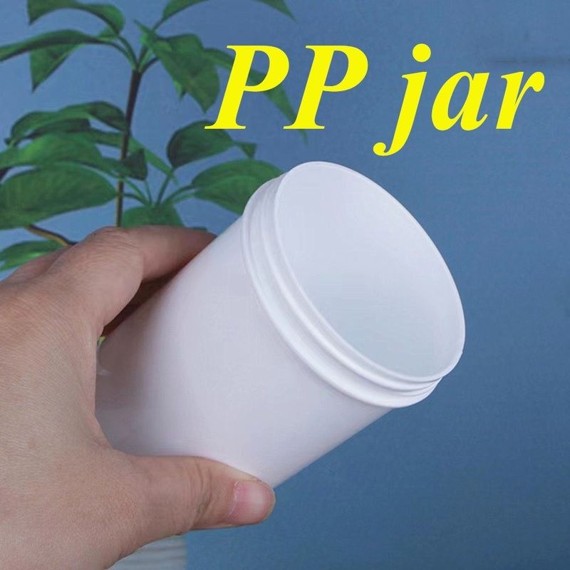 150 ml 250 ml 500 ml 1000 ml Wide Mouth Body Face Cream Jar White PP Ointment Περιέκτες πλατύ στόματος Κοσμητικά πλαστικό βάζο