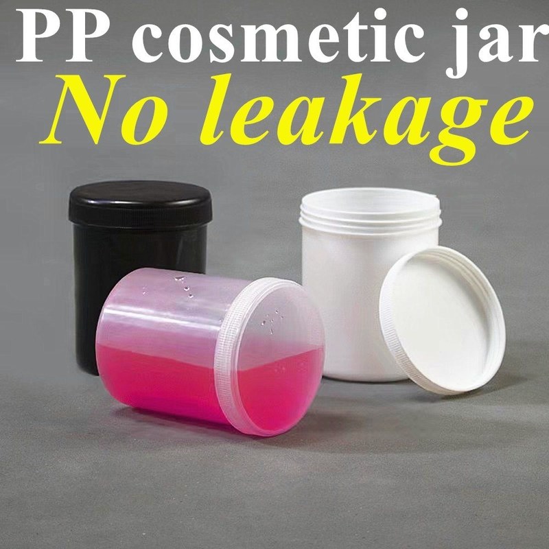 150 ml 250 ml 500 ml 1000 ml PP πλαστικό λευκό κενό πολυτελή στρογγυλή κρέμα αλοιφή PP βάζο καλλυντικό βάζο συσκευασία με καπάκι
