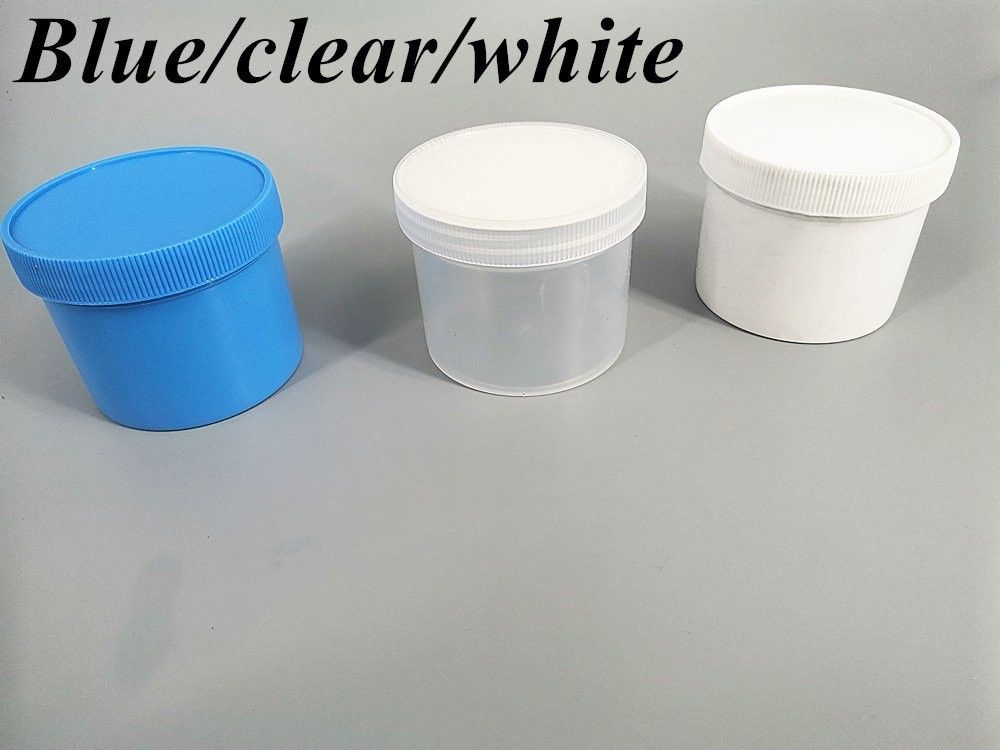 250ml 8oz 500ml 950ml 1000ml PP πλαστικό καλλυντικό Διαφανές Διαφανές λευκό βάζο πλαστική αλοιφή Κρέμα βάζο με καπάκι βίδας
