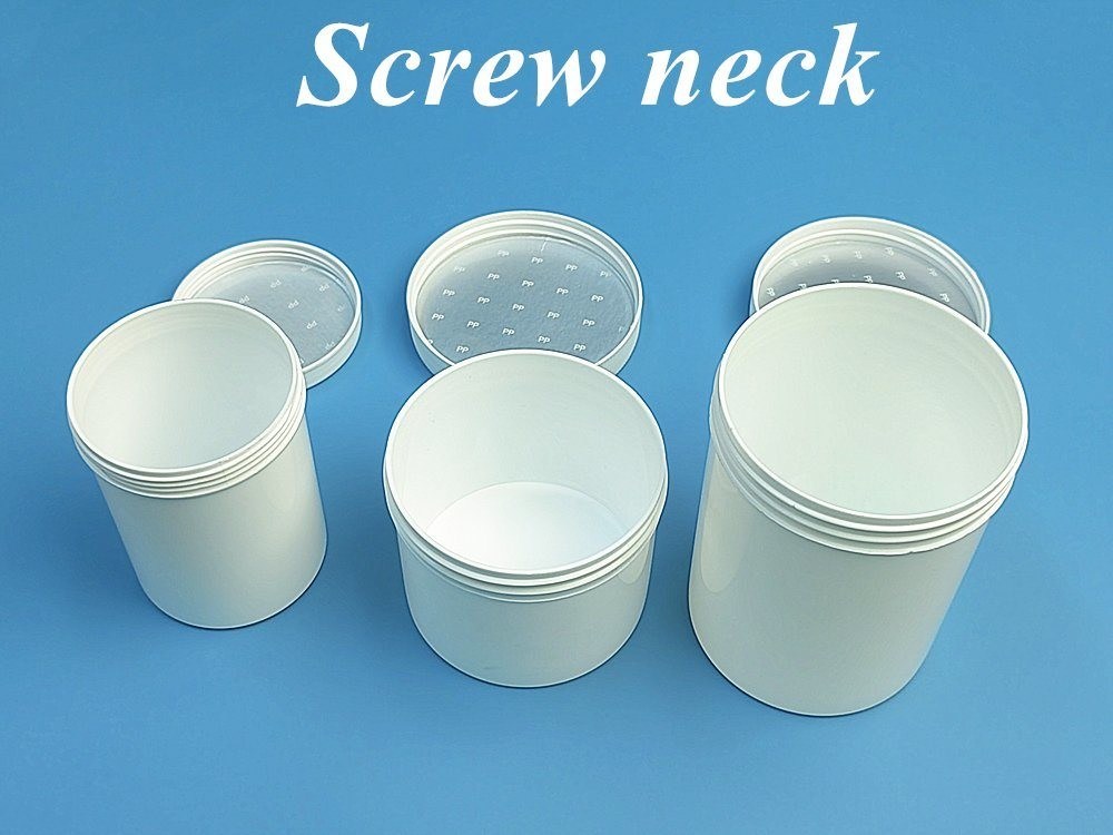 100ml 150ml 250ml 500ml PP Κρυσταλλικό Βάζο Διαφανές γαλάζιο 16oz πλαστική αλοιφή Κρυσταλλικές Γάζες