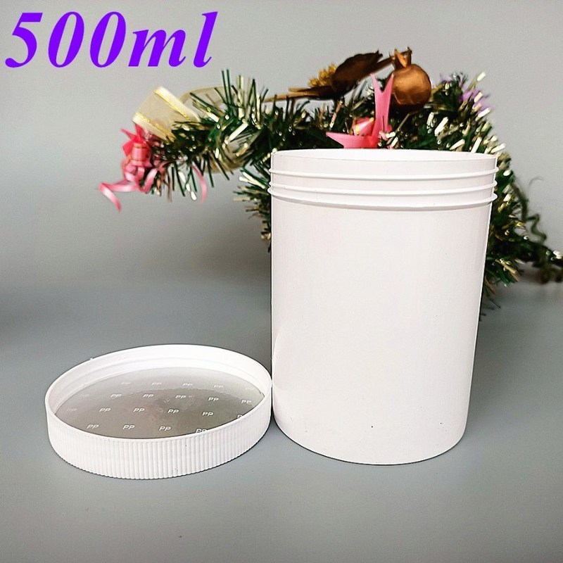 100g 250g 500g Διπλό τοίχωμα Λευκό Μαύρο Μπλε Κρέμα PP Jar με Κεπάκι Κρέμα Πρόσωπο Καθαριστικό χειλιών Φότος PP καλλυντικό jar