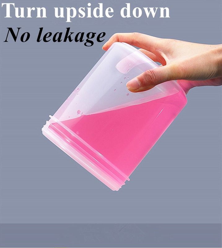 Διαφανές Διαφανές Ευρύ στόμα 250ml 500ml PP πλαστικό καλλυντικό βάζο Καλλυντική συσκευασία Μαλλιά κερί σώμα Scrub καλλυντικό βάζο