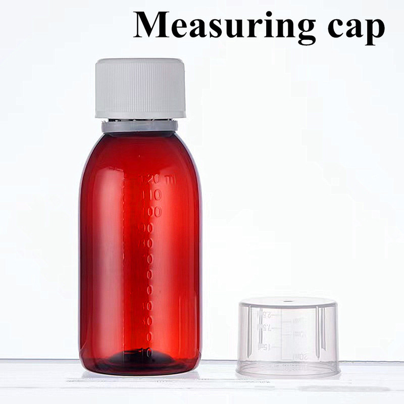 100 ml 120 ml 150 ml 200 ml Amber Round Φαρμακευτικό Πετ / ζώο στοματικό υγρό Σιρόπι βήχα πλαστικό μπουκάλι με κάλυμμα PP