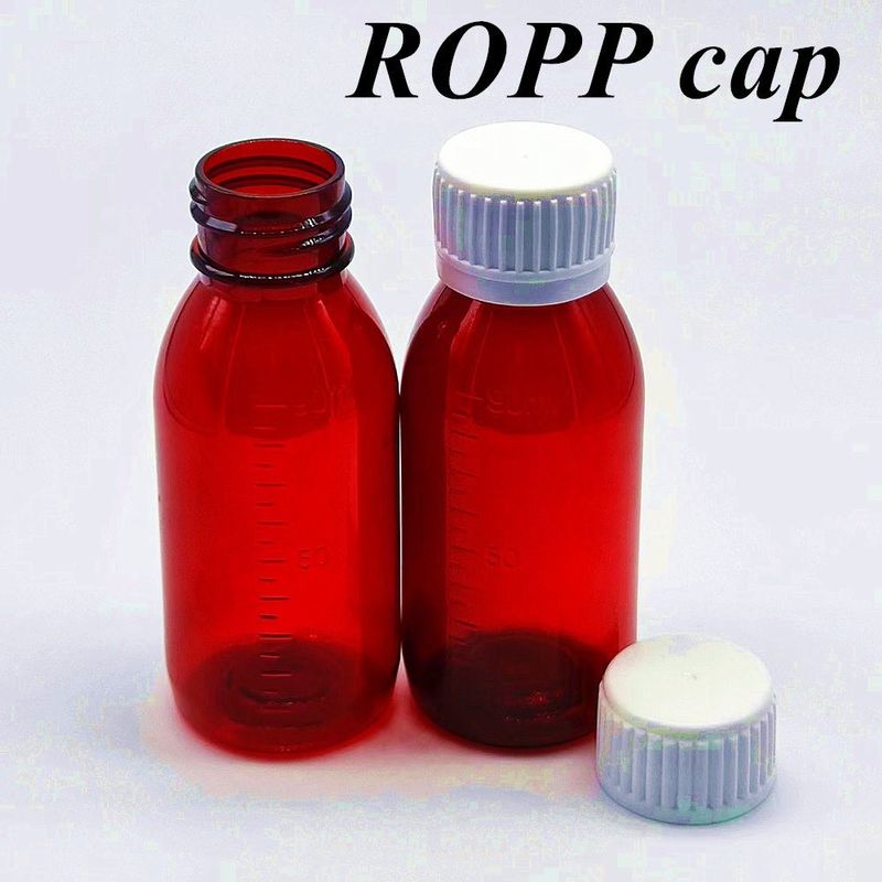 3oz 4oz 5oz 100ml 120ml Φαρμακευτικό Στρογγυλό Αμπερό πλαστικό μπουκάλια πλαστικό σιρόπι βήχα μπουκάλι για στοματικό υγρό