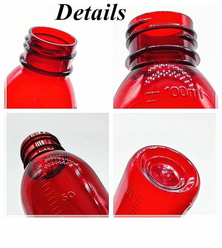 3oz 4oz 5oz Pet Empty Σιρόπι για το βήχα μπουκάλι από του στόματος υγρή αναστολή σκόνη πλαστικό μπουκάλι με αδιάβροχο καπάκι