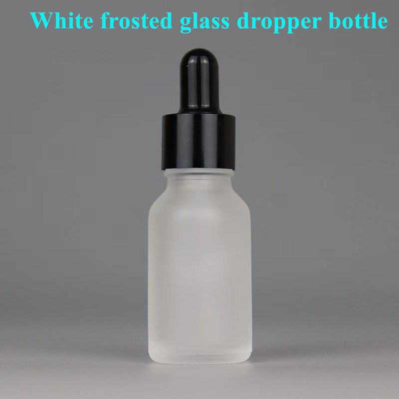 10ml 15ml 20ml 30ml 50ml Λευκό παγωμένο γυαλί μπουκάλι αιθέριας ύλης Μπουκάλι ορού