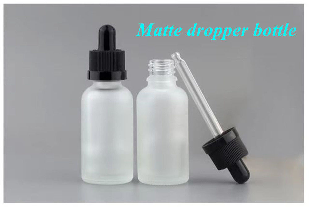 1 ουγκιά 2 ουγκιά 5ml 10ml 15ml 20ml 30ml 50ml Άδειο αιθέριο έλαιο ορό φροντίδας δέρματος προσώπου Χρησιμοποίηση χεριού Λευκό παγωμένο γυάλινο μπουκάλι σταγονίδια