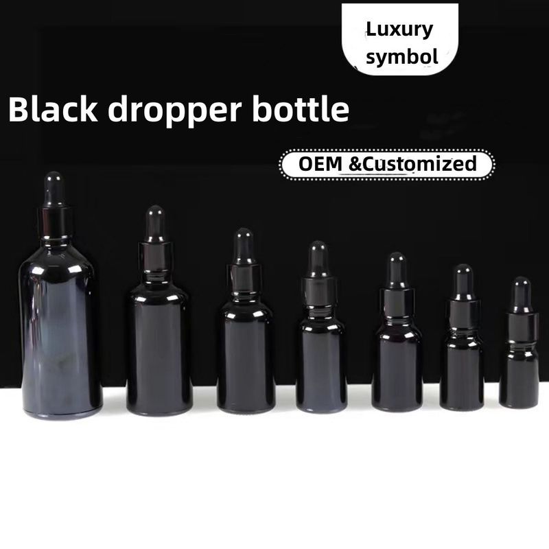 5ml 10ml 15ml 20ml 30ml 50ml 100ml Μπουκάλι με μαύρο αιθέριο έλαιο