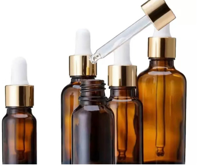 Συσκευή αιθέριας ελαίας 1OZ 2OZ 20ml 30ml 50ml ορό αιθέριας ελαίας κεχριμπαρά γυάλινο μπουκάλι σταγονιδιώτη με παιδικό καπάκι