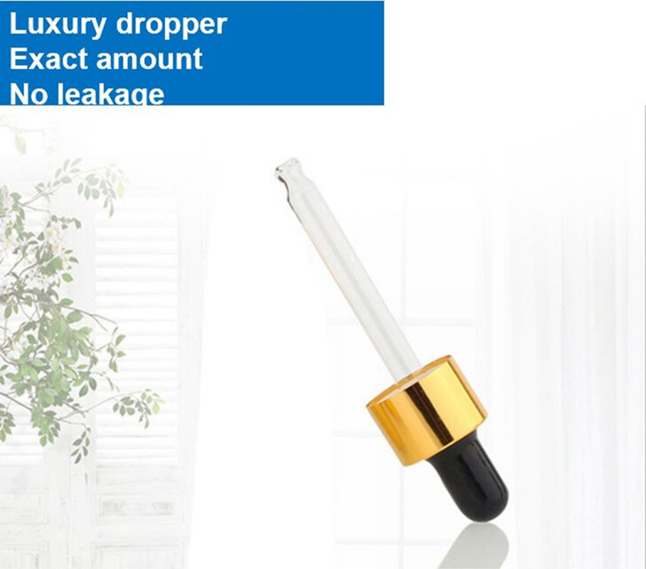 15ml 20ml 50ml 100ml πολυτελή κενό Διαφανές Διαφανές ορό για μαλλιά Αστικό έλαιο γυάλινο μπουκάλι σταγονίδια για φροντίδα του δέρματος