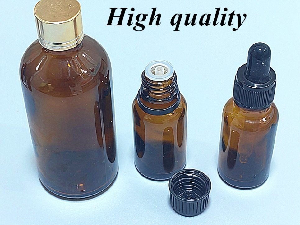 30 ml 50 ml 60 ml 100 ml Λεπτά μαλλιών Σόρο Λεπτό Γένιας Αμπερό καφέ κενό στρογγυλό αιθέριο έλαιο γυάλινο μπουκάλι σταγονιού