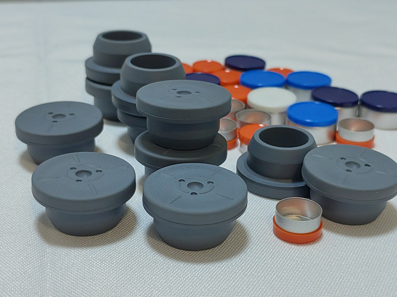 13mm 20mm 28mm γκρι χρώμα γυάλινα φιαλίδια ένεσης Χρησιμοποιήστε λυοφιλιωμένο φιαλίδιο σκόνης Φαρμακευτικό βουτυλικό καουτσούκ