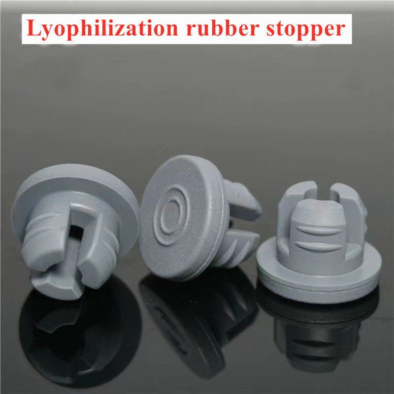 13mm 20mm 32mm Ιατρική χρήση Μπλε Γκρίζο Λυοφιλίωση Βουτυλικό καουτσούκ Κλειδιά για γυάλινο φιαλίδιο
