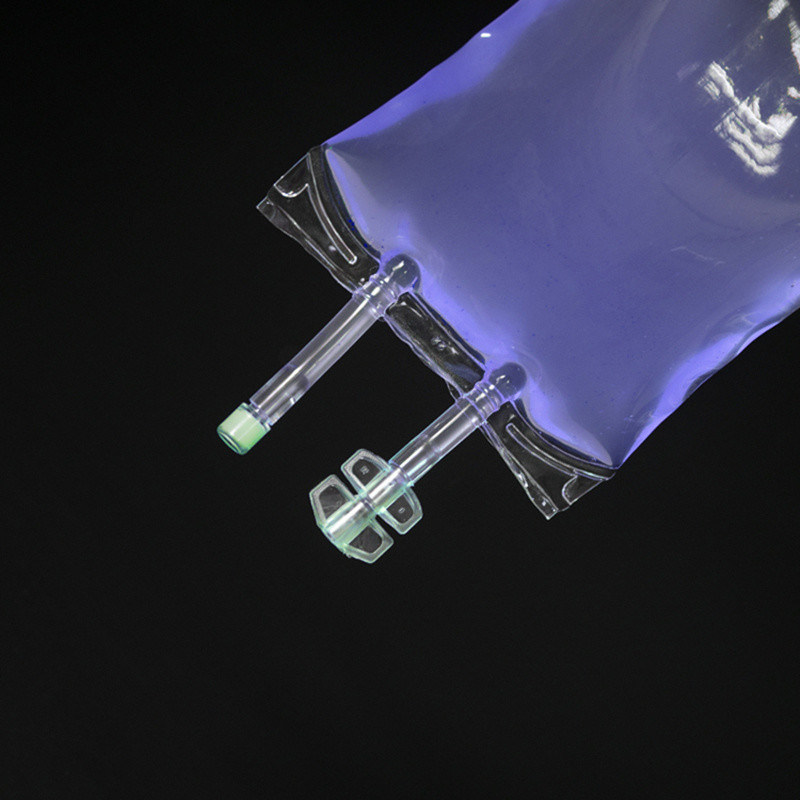 250 ml 500 ml Σύνθετο PVC σακούλι έγχυσης Μεγάλος όγκος Ενδοφλέβια υγρό για μία φορά