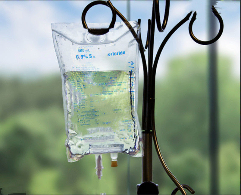 100 ml 250 ml 500 ml Μία θύρα Διπλή θύρα ιατρική PVC κενή IV σακούλα έγχυσης με πώμα PVC IV σακούλα υγρών