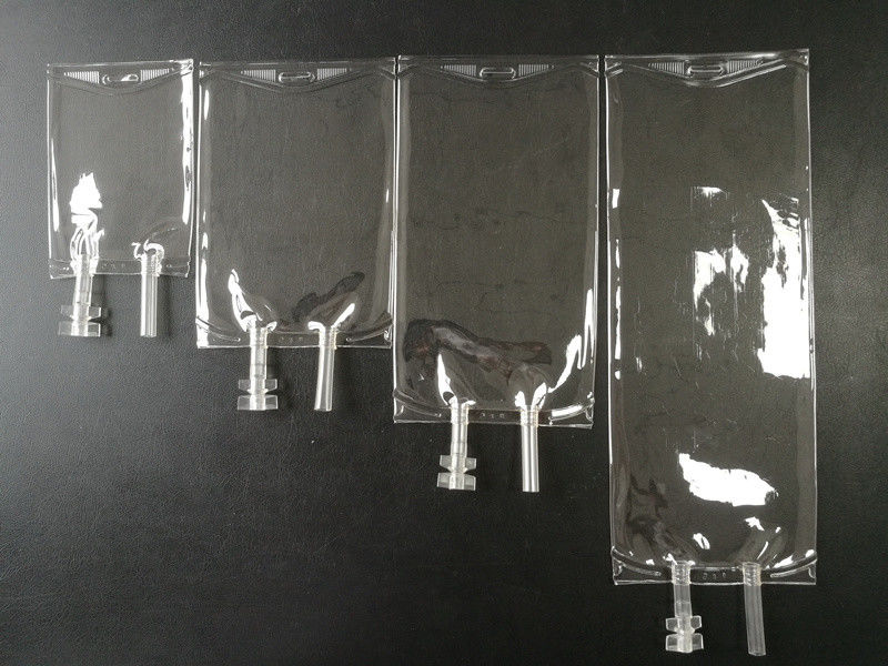 500 ml 1000 ml PVC Στεριώδη IV σακούλες PVC IV σακούλα μιας χρήσης πλαστικές ιατρικές αποστειρωμένες σακούλες