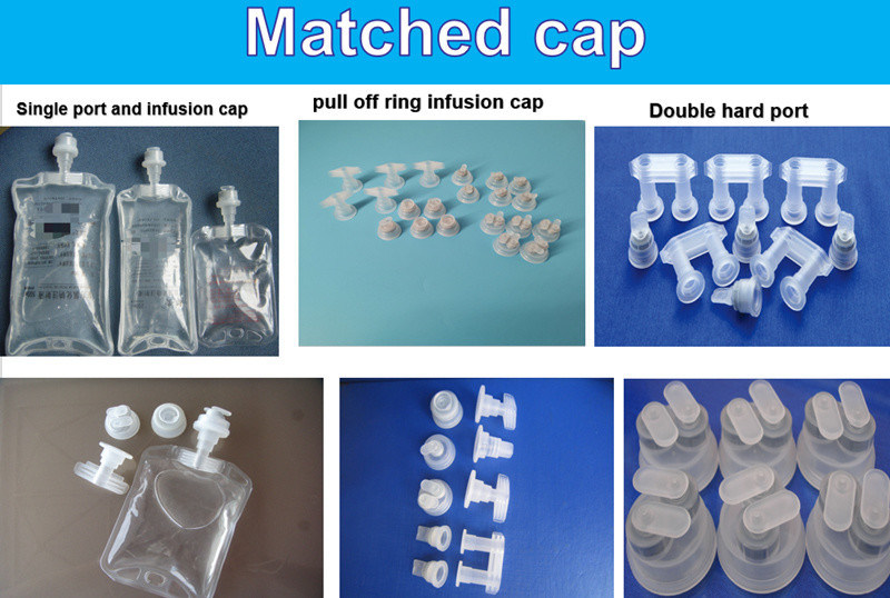 Μία θύρα 100 ml 250 ml 500 ml 250 ml στειρό νερό IV σακούλα έγχυσης μη PVC σακούλες έγχυσης με Euro Cap