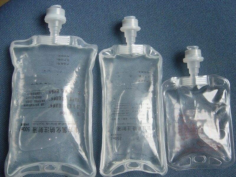 Εργαστηριακό Κτηνιατρικό Νοσοκομείο 100 ml 250 ml Μονή Θύρα Μη PVC Ιατρική Θύλακα Ενέχυσης IV Θύλακα υγρού