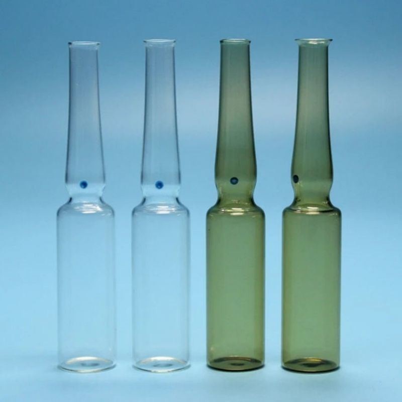 2 ml 5 ml 10 ml Κενά USP τυποποιημένα βροσιλικωμένα γυάλινα φιαλίδια Διαφανή και κίτρινο χρώμα για ενέσιμη πενικιλίνη