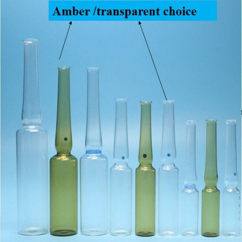 1ml5ml 10ml 20ml καλλυντικά φροντίδα του δέρματος φαρμακευτικά γυάλινη συσκευή χρώμα δαχτυλίδι λογότυπο εκτύπωση οθόνη εκτύπωση φόρμα Β φόρμα