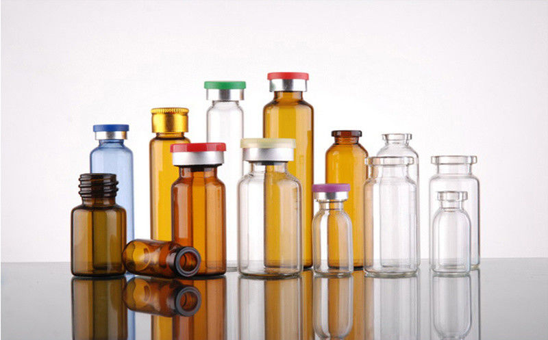 Κενά 5ml 7ml 10ml μικρά φαρμακευτικά γυάλινα μπουκάλια Διαφανές Αμπερό Ιατρικό φιαλίδιο σωληνωτό γυάλινο μπουκάλι
