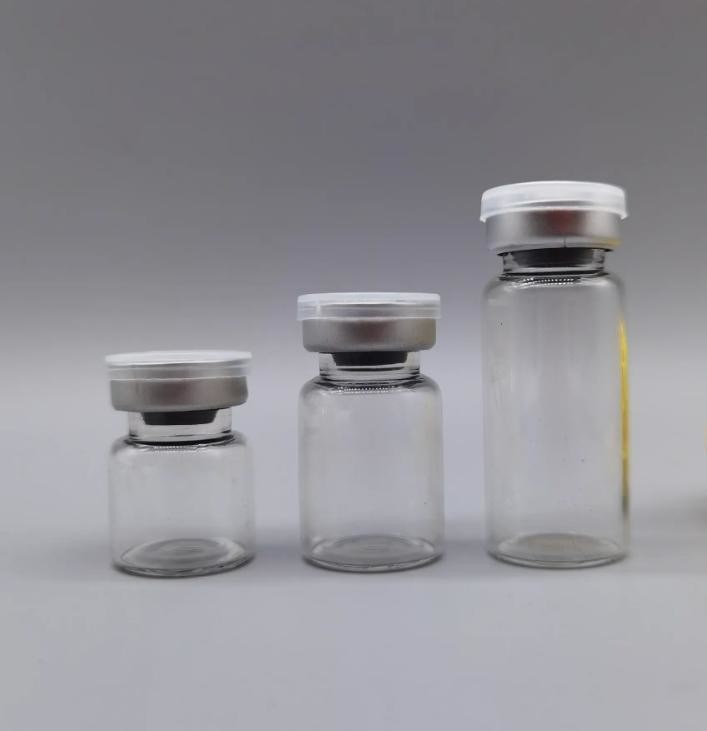 Φαρμακευτικά Ιατρικά Ενέσιμα Αποστειρωμένα γυάλινα μπουκάλια 5ml 7ml 10ml 20ml σωληνώδη γυάλινο φιαλίδιο με καπάκι από καουτσούκ