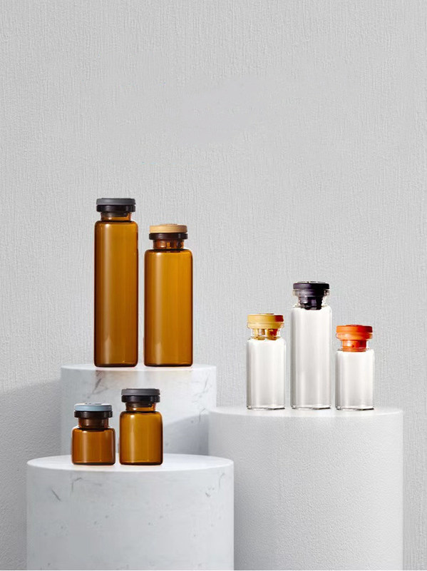 Φαρμακευτικά Ιατρικά Ενέσιμα Αποστειρωμένα γυάλινα μπουκάλια 5ml 7ml 10ml 20ml σωληνώδη γυάλινο φιαλίδιο με καπάκι από καουτσούκ