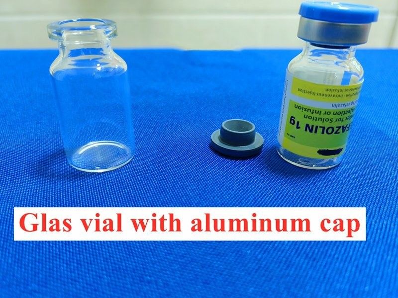 Βοροσιλικικό 18 mm Φιαλίδια από διαυγές γυαλί με καπάκια USP Τύπος Άδειο φιαλίδιο από γυαλί