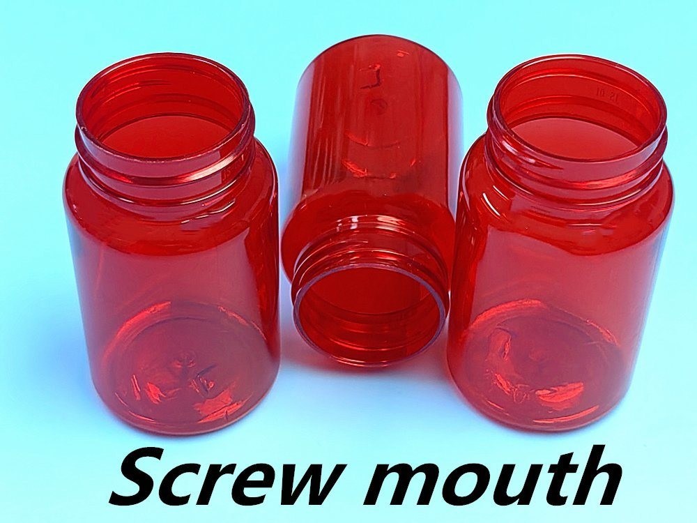 Υψηλής ποιότητας 100 ml κόκκινο κενό χάπι για κατοικίδια ζώα δισκίο ασβέστιο φαρμακευτικό δοχείο φάρμακο βιταμίνες κάψουλα φιάλη