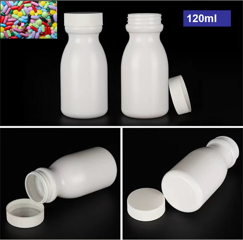 50 ml 120 ml 150 ml Άδειο Λευκό HDPE Πιστολόγιο Συσκευή Φαρμάκων Βιταμίνες Καψούλες Φαρμάκων Αποθήκευση Πλαστικό φάρμακο Φιάλο HDPE M