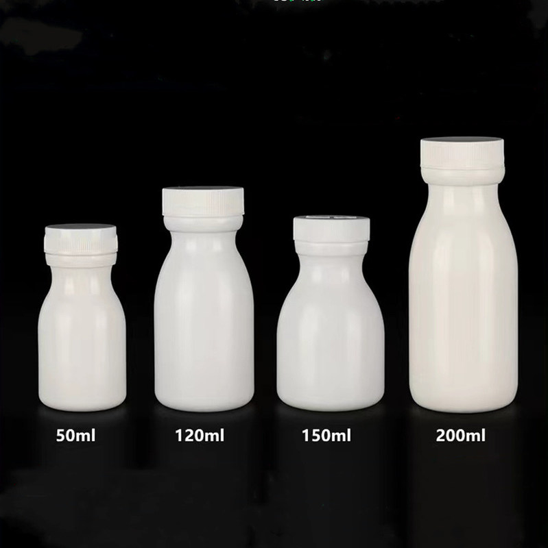 50 ml 120 ml 150 ml Άδειο Λευκό HDPE Πιστολόγιο Συσκευή Φαρμάκων Βιταμίνες Καψούλες Φαρμάκων Αποθήκευση Πλαστικό φάρμακο Φιάλο HDPE M