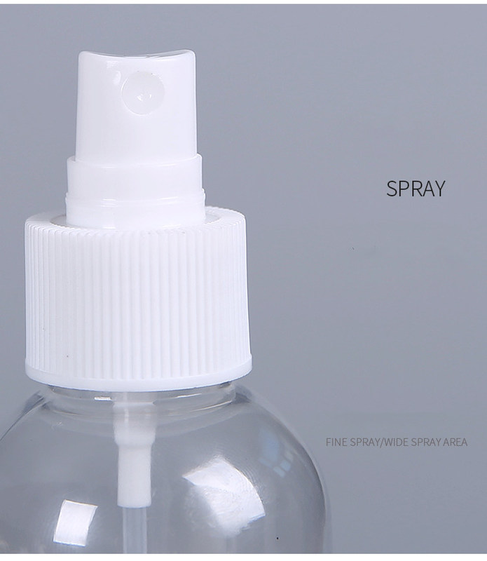 60 ml 100 ml Στρογγυλό σχήμα Μικρό μπουκάλι ψεκασμού PET πλαστικού