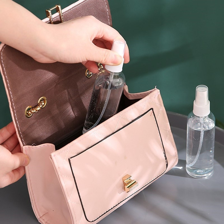 PET άδειο πλαστικό σπρέι βρύσης φιάλη διαφανή αρωματική αλκοόλη επαναγεμιστέα πλαστικά σπρέι φιάλες με φινέλα βρύση αντλία