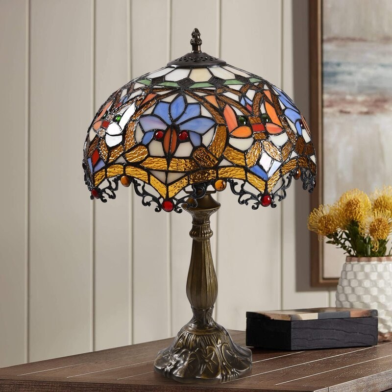 12 ιντσών Ευρωπαίος Αμερικανός Παστορικό Ρετρό Έλκ διακοσμημένο γυαλί Πίνακα Φώτα καθιστικό κρεβατοκάμαρα δίπλα στην τέχνη δώρο Πίνακα Φώτα