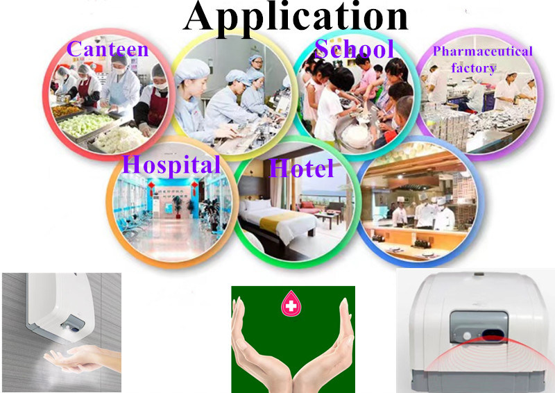 Καθαρό δωμάτιο Νοσοκομείο Ξενοδοχείο Σχολή υπέρυθρος αισθητήρας Αλκοόλ σπρέι αυτόματο άθικτο αλκοόλ σπρέι αποστειρωτικό χεριών