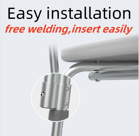 Καρέκλα μπάνιου 4 σε 1 καρέκλα ντουζιέρας Καρέκλα ντουζιέρας με στήριγμα βραχίονων Μεγάλα πόδια ποτηριών αναρρόφησης